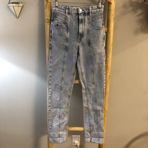 ISABEL MARANT ÉTOILE
Hominy acid-wash high-rise